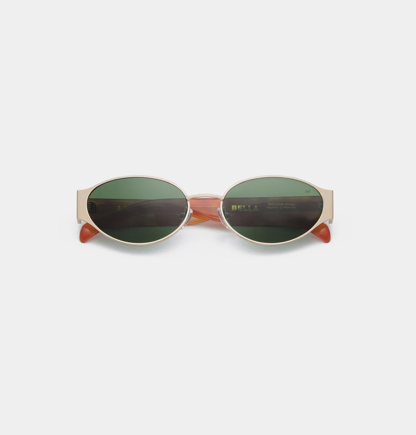 Bella solbrille - Gold Burnt Amber